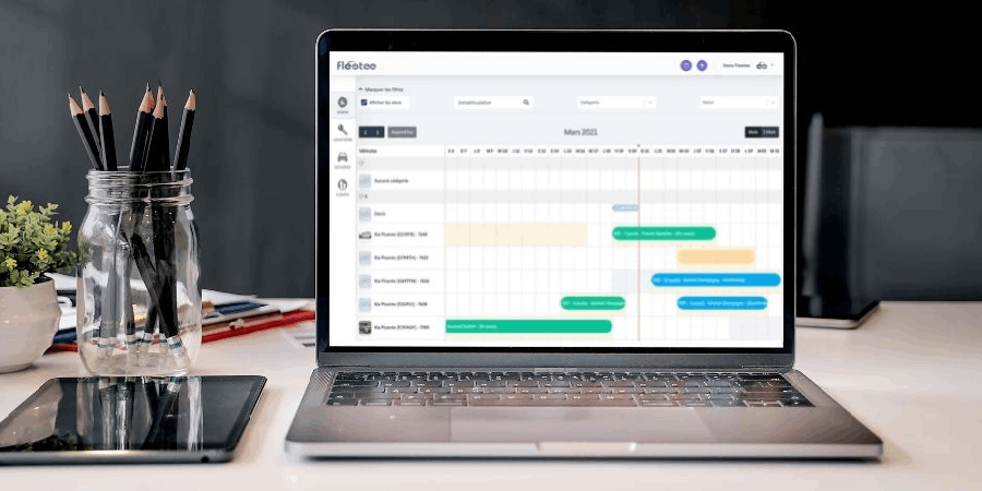 planning location de voiture excel