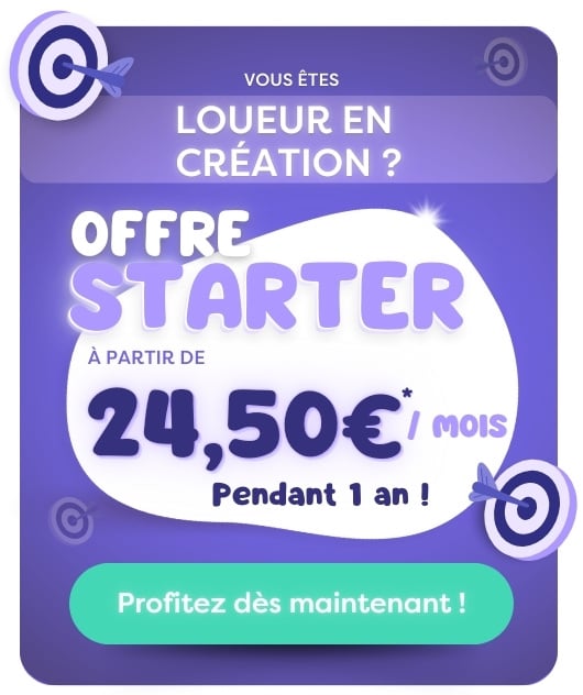 Nouveau loueur ? Profitez de l'offre Starter !